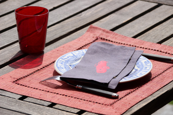 Pochette de serviette de table personnalisable + 1 motif flex