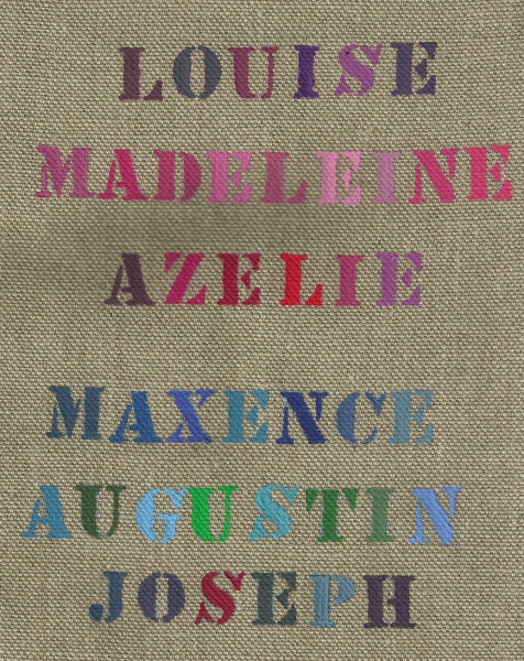 Trousse de toilette personnalisée LARGE en Coton + Lettres cursives en peinture