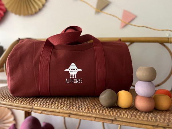 Sac Bowling personnalisable - 1 motif +1 prénom Lemon