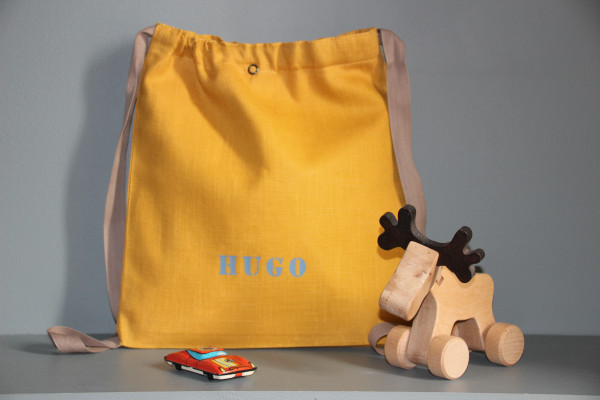 Sac à goûter + 1 perso peinture unie